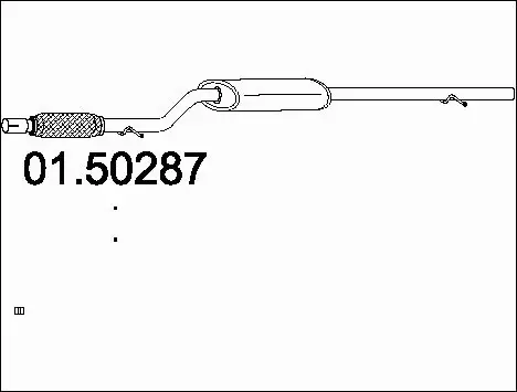 Centre Muffler (01.50287)