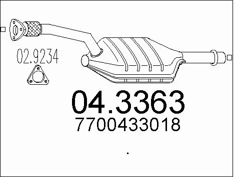 Catalytic Converter (04.3363)
