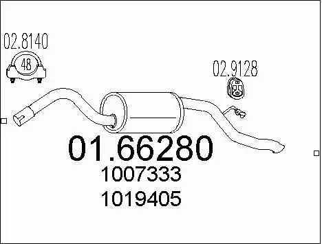 Rear Muffler (01.66280)