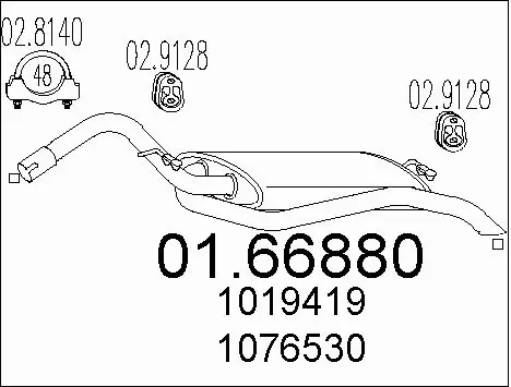 Rear Muffler (01.66880)