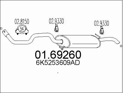 Rear Muffler (01.69260)