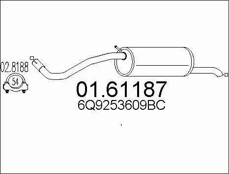 Rear Muffler (01.61187)