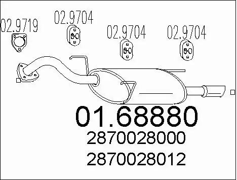 Rear Muffler (01.68880)