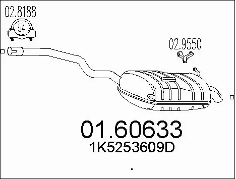 Rear Muffler (01.60633)