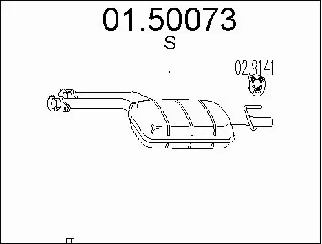 Centre Muffler (01.50073)