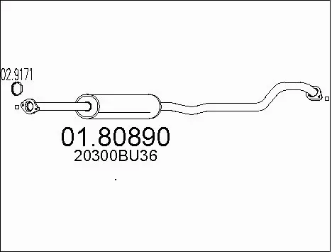 Centre Muffler (01.80890)