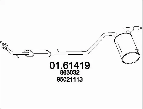 Rear Muffler (01.61419)