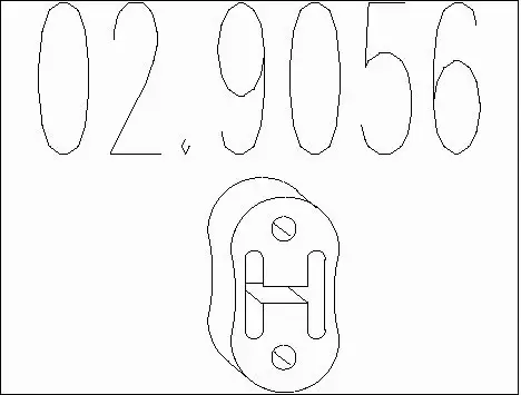 Rubber Buffer, muffler (02.9056)