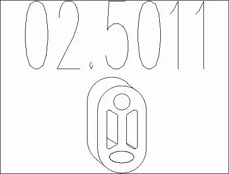 Rubber Buffer, muffler (02.5011)