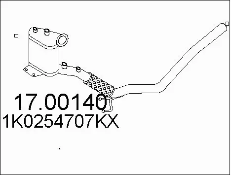 Soot/Particulate Filter, exhaust system (17.00140)