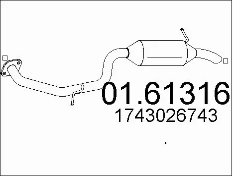 Rear Muffler (01.61316)