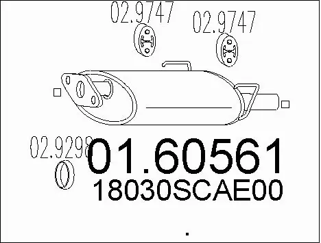 Rear Muffler (01.60561)