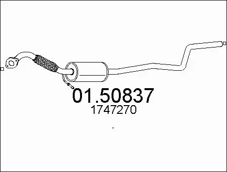 Centre Muffler (01.50837)