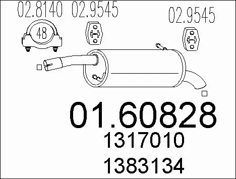 Rear Muffler (01.60828)