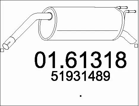 Rear Muffler (01.61318)