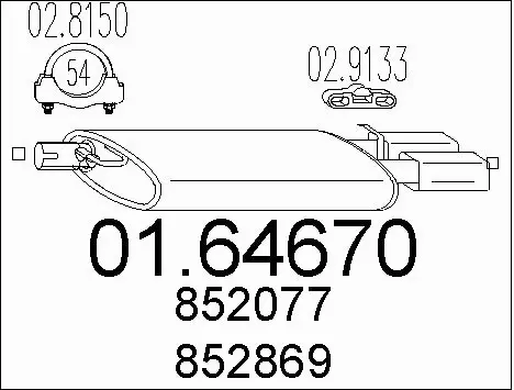 Rear Muffler (01.64670)