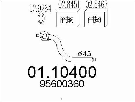 Exhaust Pipe (01.10400)