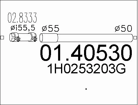 Exhaust Pipe (01.40530)
