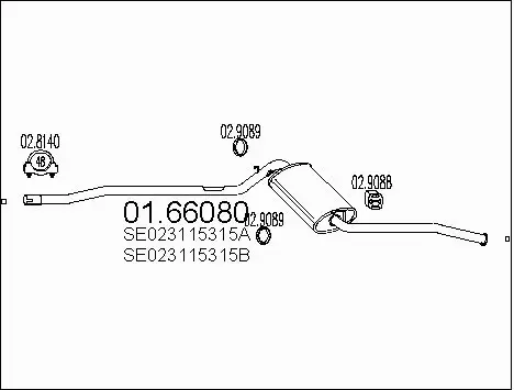 Rear Muffler (01.66080)