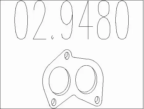 Gasket, exhaust pipe (02.9480)