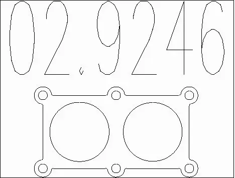 Gasket, exhaust pipe (02.9246)