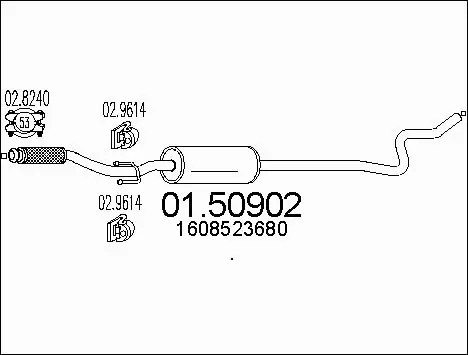 Centre Muffler (01.50902)