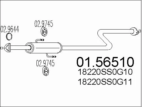 Centre Muffler (01.56510)
