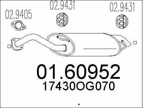 Rear Muffler (01.60952)