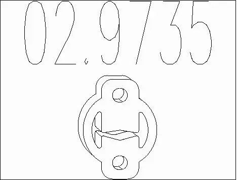 Rubber Buffer, muffler (02.9735)