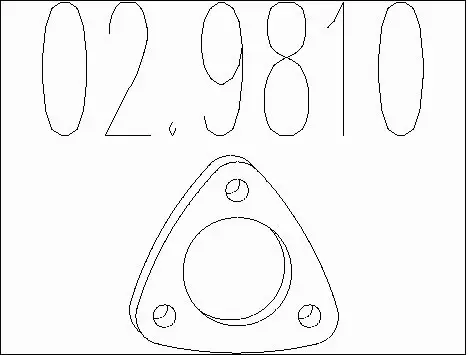 Gasket, exhaust pipe (02.9810)