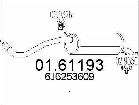 Rear Muffler (01.61193)