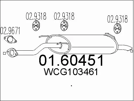 Rear Muffler (01.60451)