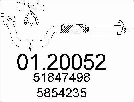 Exhaust Pipe (01.20052)