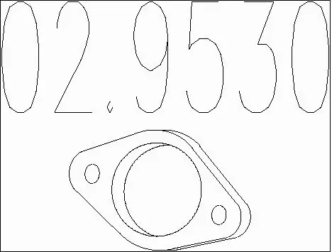 Gasket, exhaust pipe (02.9530)