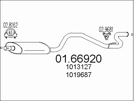 Rear Muffler (01.66920)