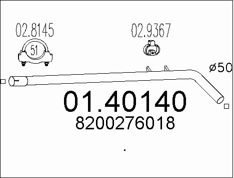Exhaust Pipe (01.40140)