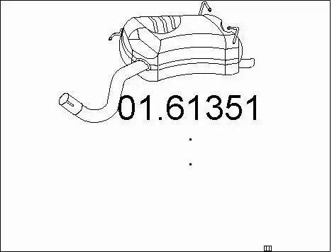 Rear Muffler (01.61351)