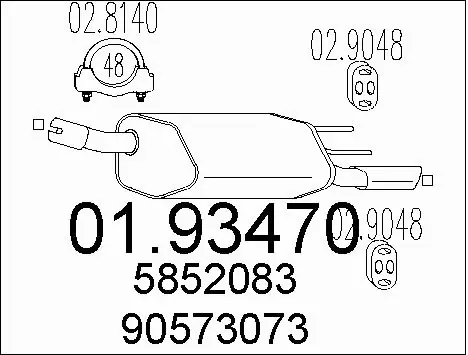Rear Muffler (01.93470)