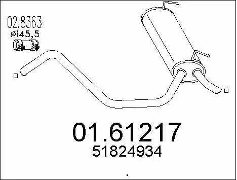 Rear Muffler (01.61217)