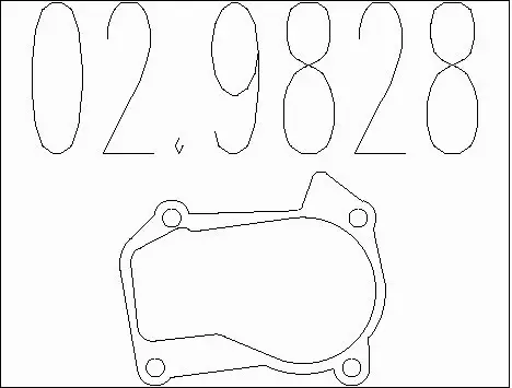 Gasket, exhaust pipe (02.9828)