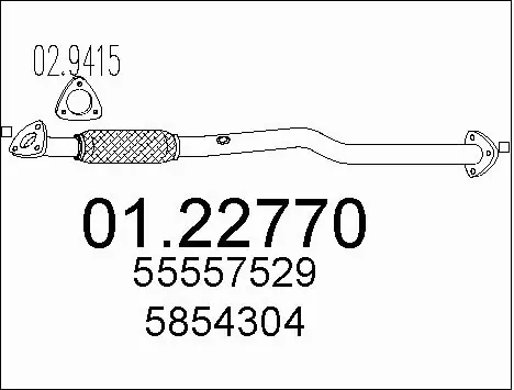 Exhaust Pipe (01.22770)