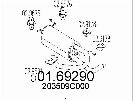 Rear Muffler (01.69290)