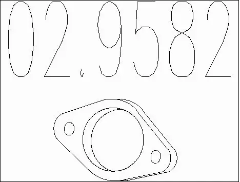 Gasket, exhaust pipe (02.9582)