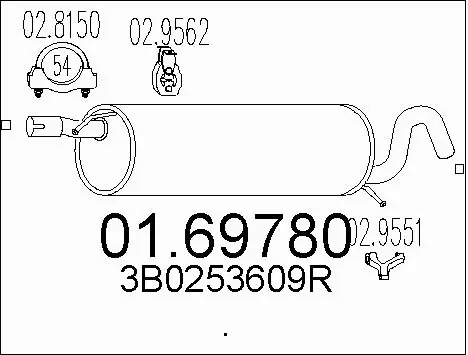 Rear Muffler (01.69780)