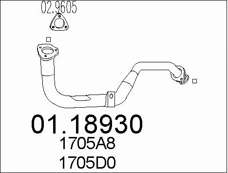 Exhaust Pipe (01.18930)