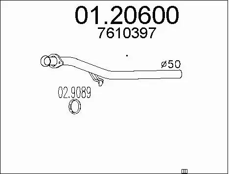 Exhaust Pipe (01.20600)