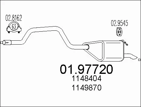 Rear Muffler (01.97720)