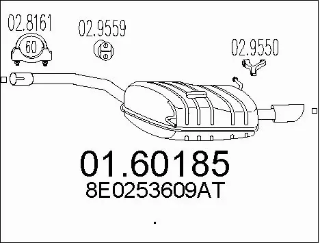 Rear Muffler (01.60185)