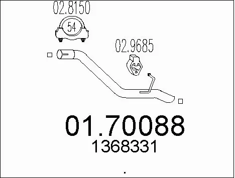 Exhaust Pipe (01.70088)