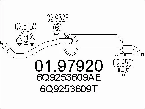 Rear Muffler (01.97920)